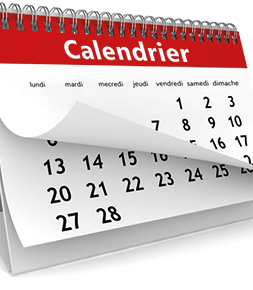 Formations/Examens Calendrier des dates  d’inscription et dates d’examen